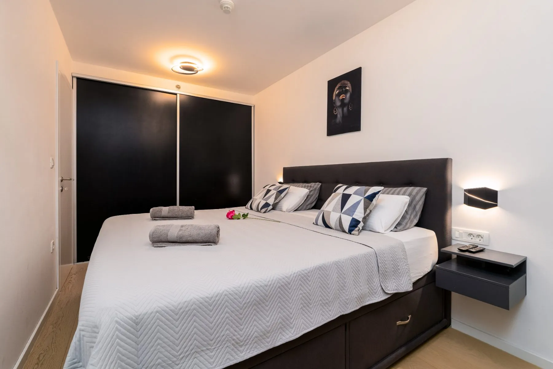 Bedroom with wardrobe